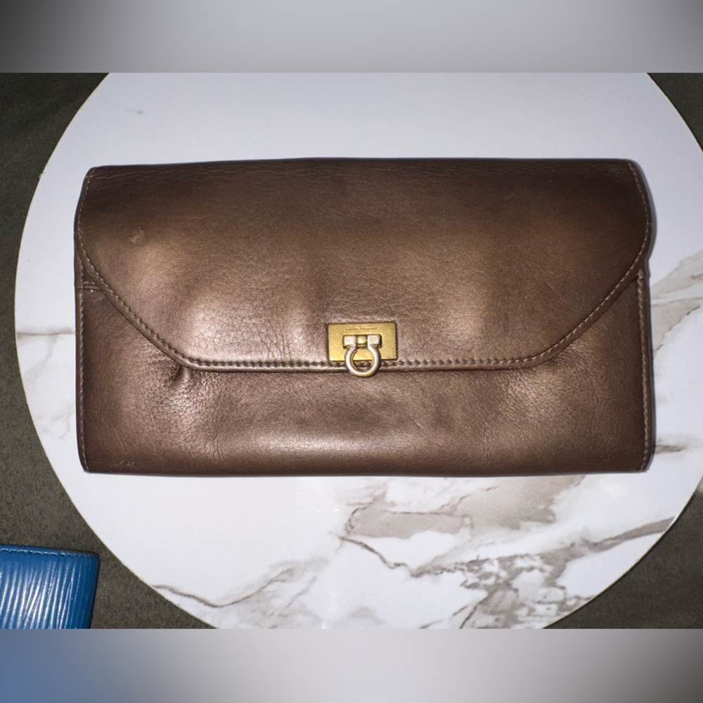 Salvatore Ferragamo Brown Leather wallet Vintage